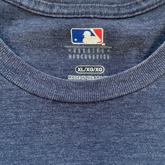 MLB Milwaukee Brewers Blue Short Sleeve Tee Shirt Size XL - Picture 4 of 4